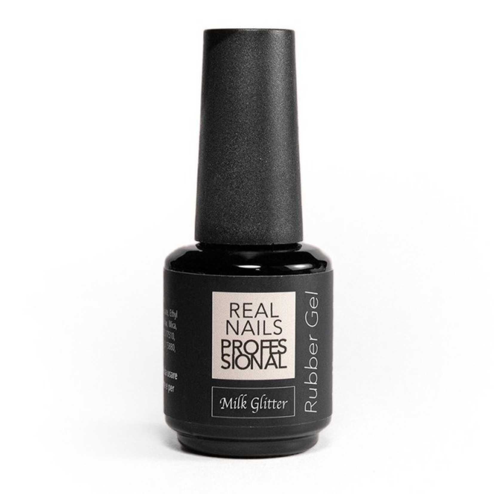 REAL NAILS RUBBER GEL MILK GLITTER 15ml