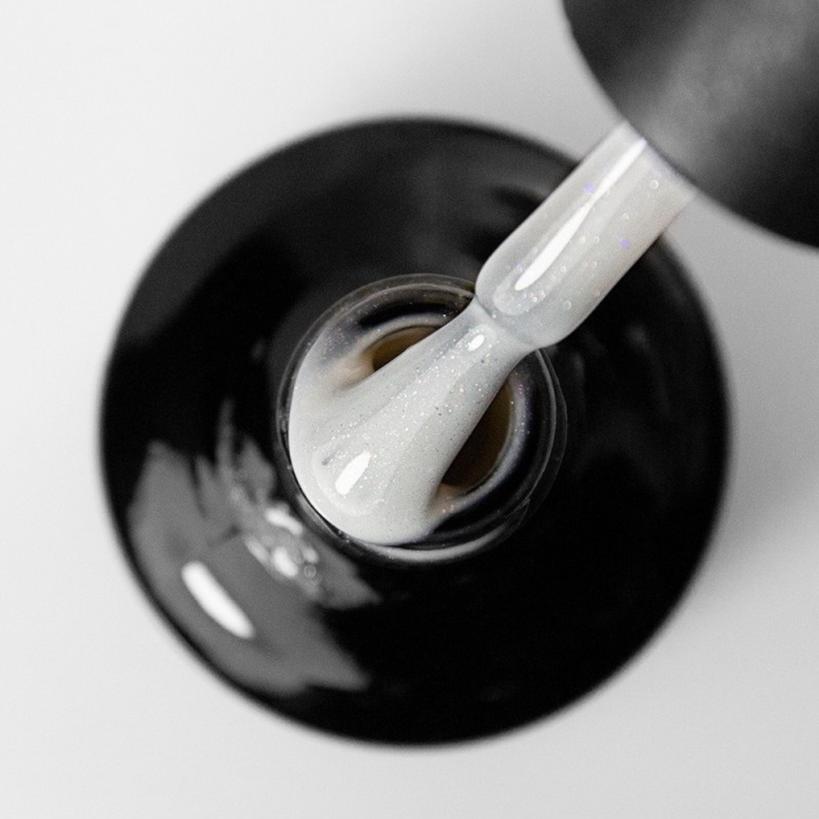 REAL NAILS RUBBER GEL MILK GLITTER 15ml