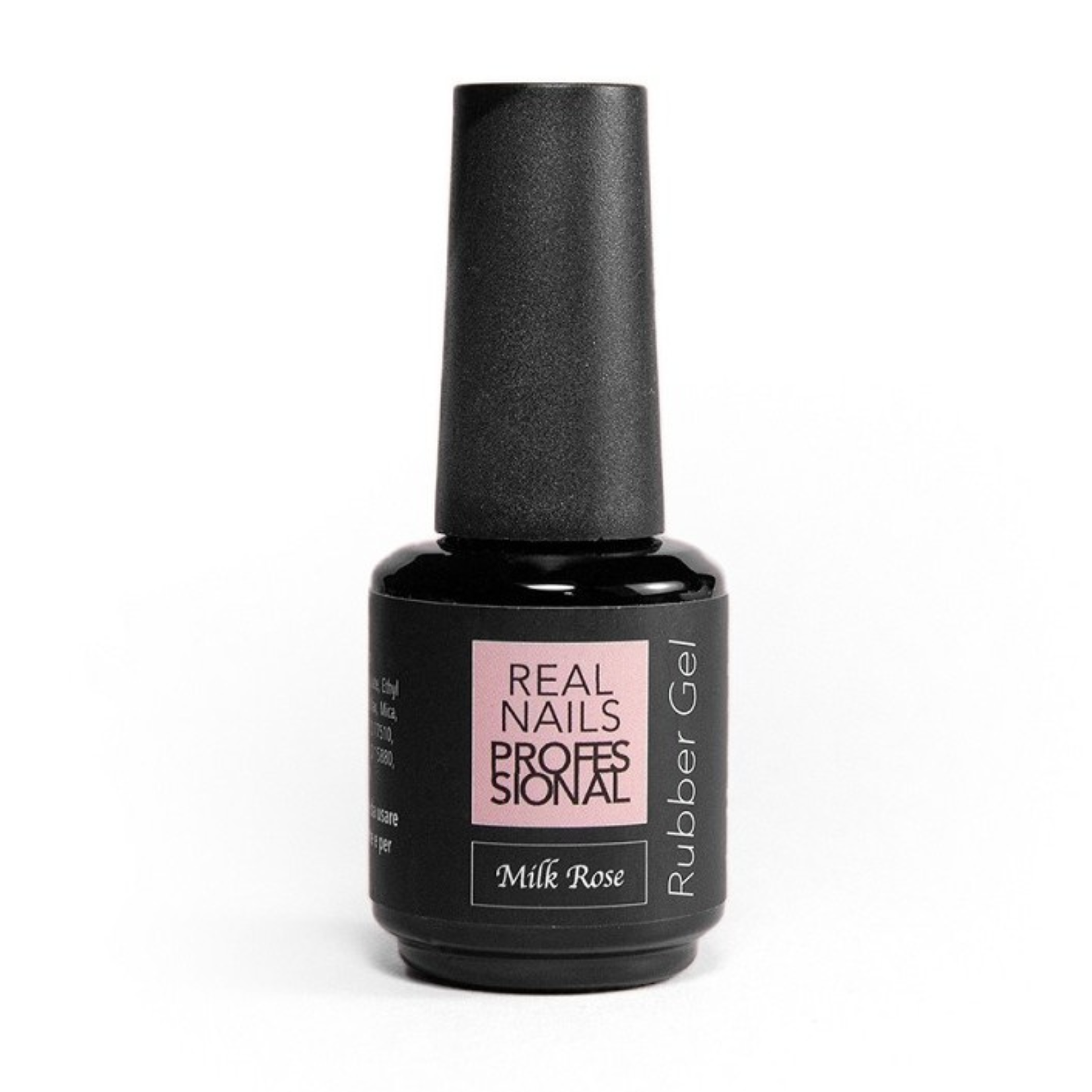 REAL NAILS RUBBER GEL MILK ROSE 15ml